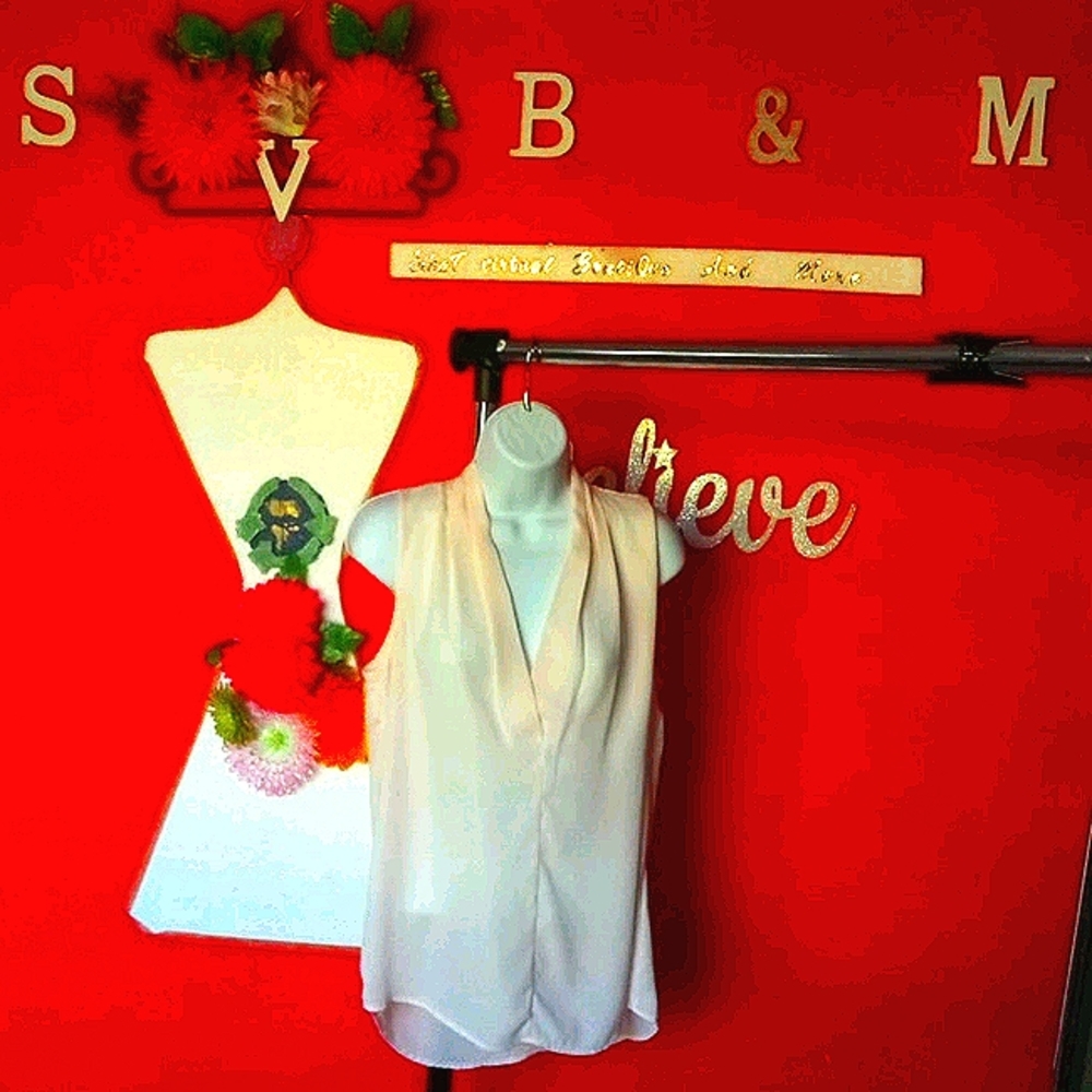 Funky soul Traslucid blouse sz M